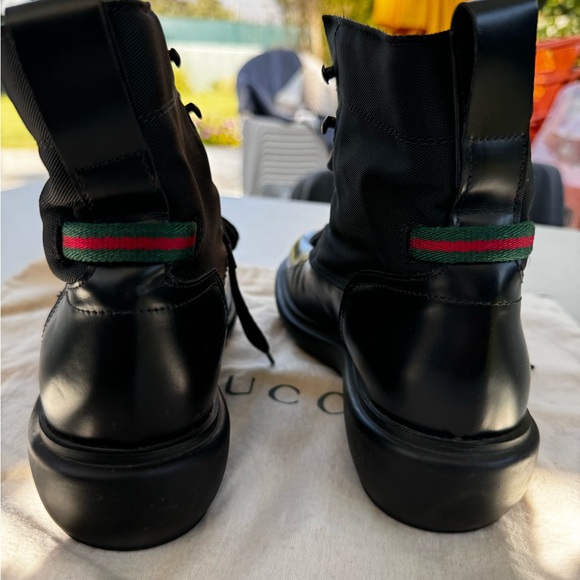 Gucci Vintage Leather Combat Boot - Picture 4 of 10